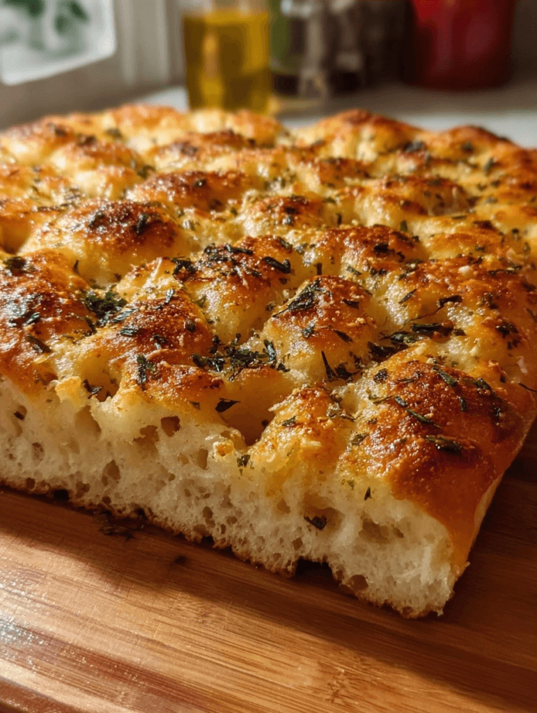 Garlic Parmesan Focaccia Recipe