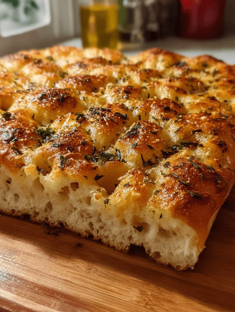 Garlic Parmesan Focaccia Recipe 2 Garlic Parmesan Focaccia Recipe