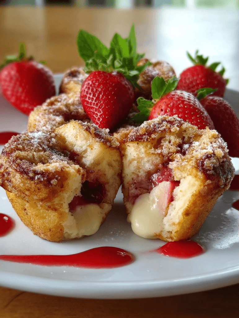 Strawberry French Toast Muffins for Breakfast Lovers