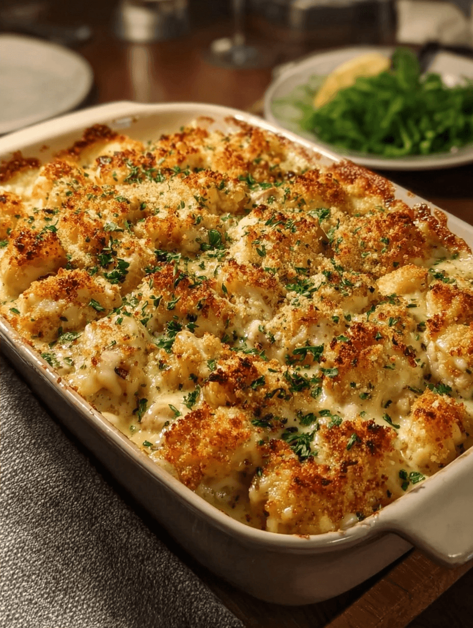 Crispy Garlic Parmesan Chicken Alfredo Bake 2 Crispy Garlic Parmesan Chicken Alfredo Bake