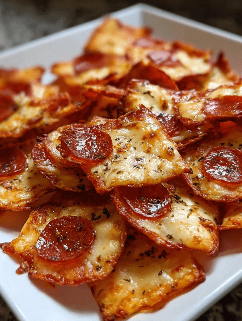 2 Ingredient Pizza Chips: Quick & Easy Homemade Treats