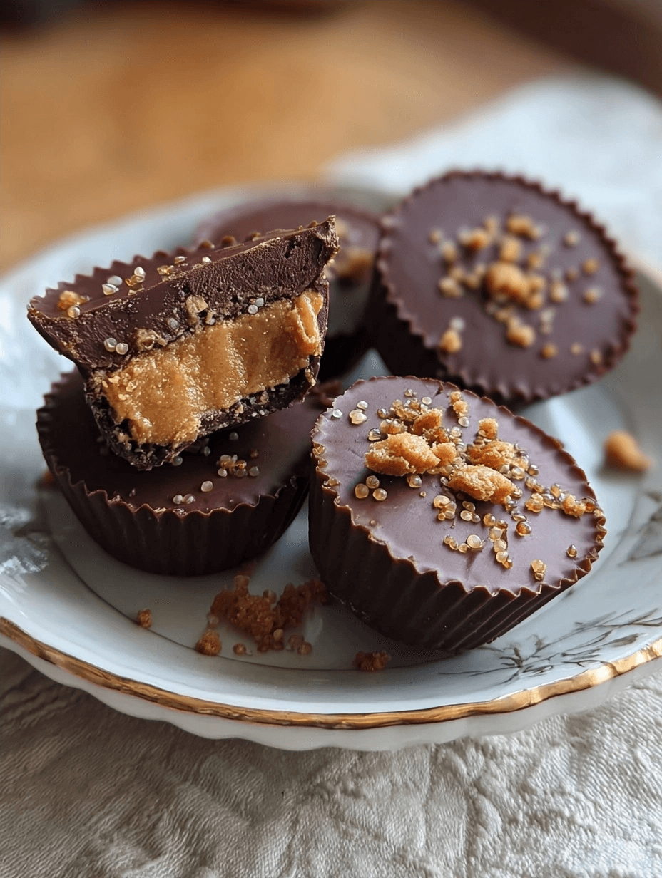 Quinoa Crunch Peanut Butter Cups 2 Quinoa Crunch Peanut Butter Cups