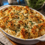 Crispy Garlic Parmesan Chicken Alfredo Bake Recipe