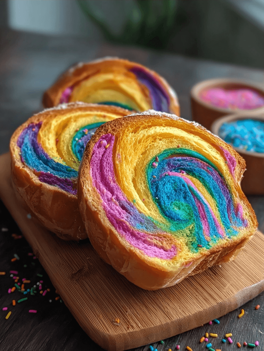 Colorful Swirl Bread with Pastel Perfection 2 Colorful Swirl Bread with Pastel Perfection