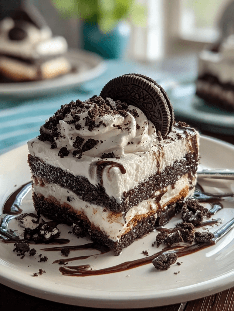SUMMER OREO ICE BOX CAKE: A No-Bake Dessert Delight