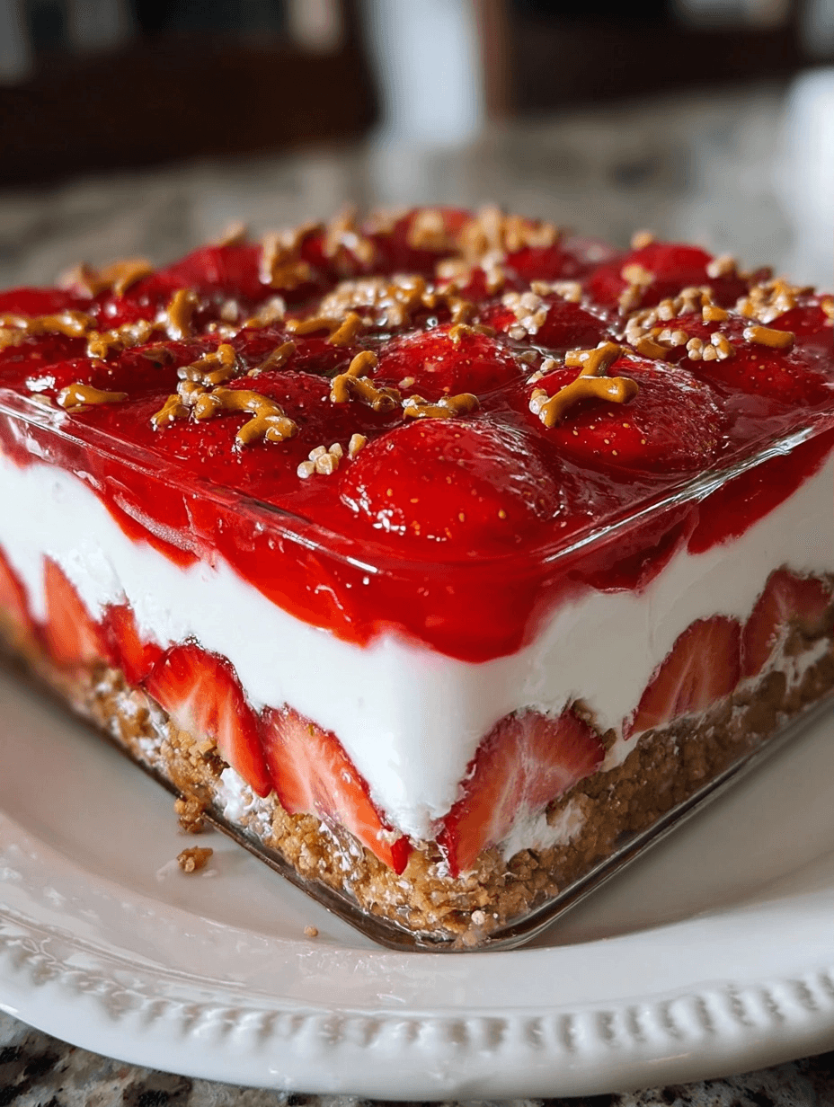 Strawberry Pretzel Salad Recipe for Quick Desserts