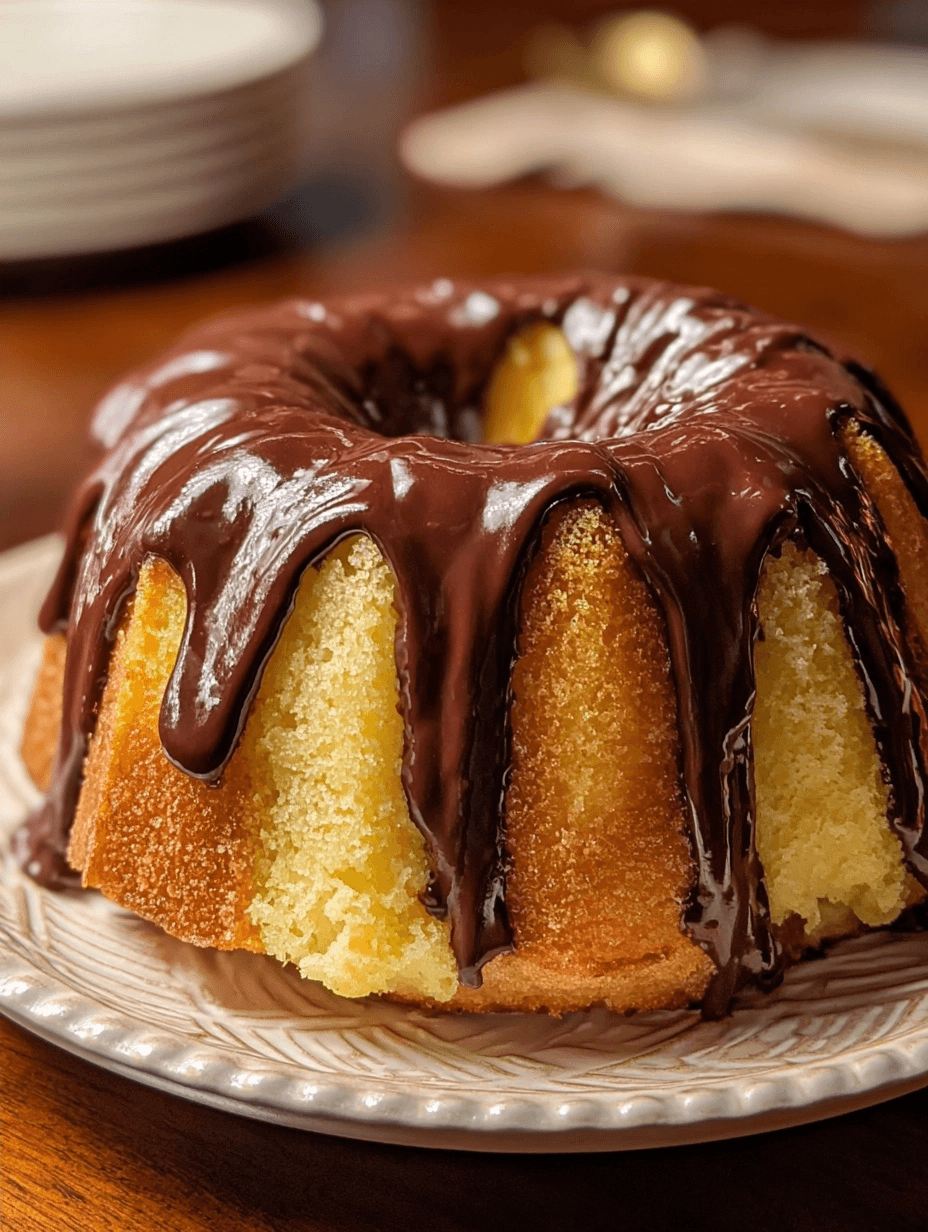 Boston Cream Bundt Cake Recipe