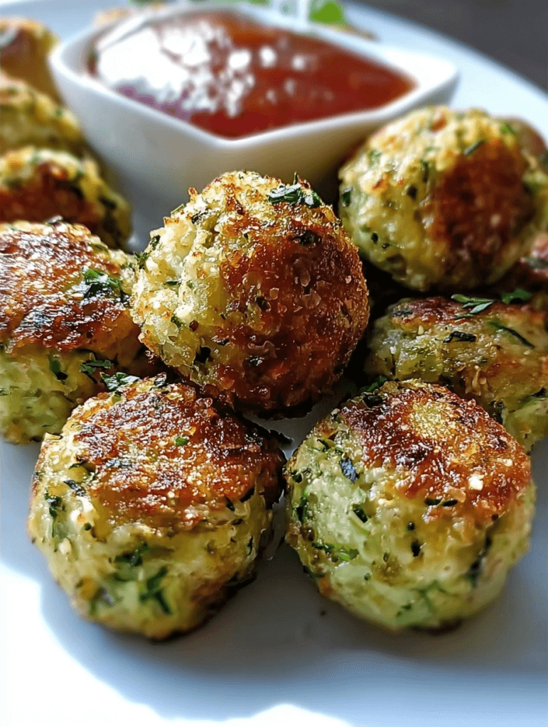 Crispy Garlic Zucchini Balls for Family-Friendly Meals