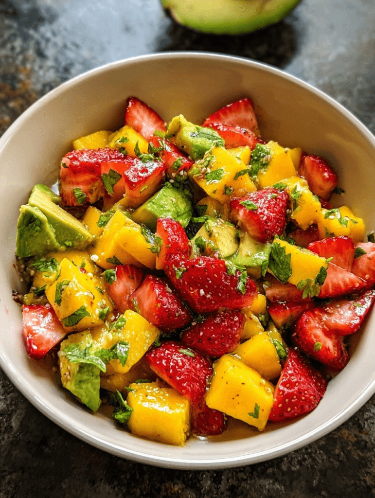 Avocado Strawberry Mango Salsa: Sweet and Spicy Twist