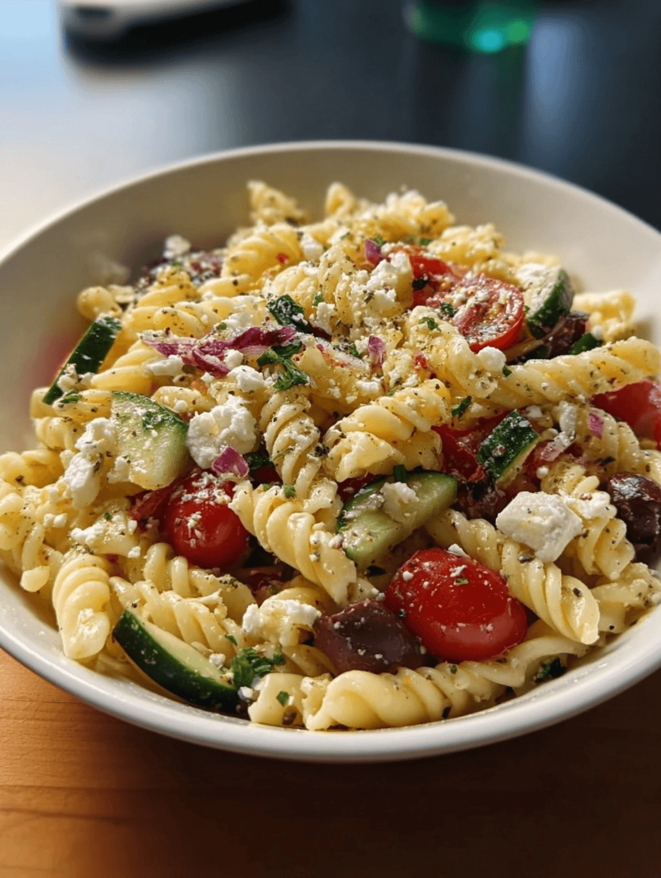 Easy Greek Pasta Salad for Weekday Comfort 2 Easy Greek Pasta Salad for Weekday Comfort