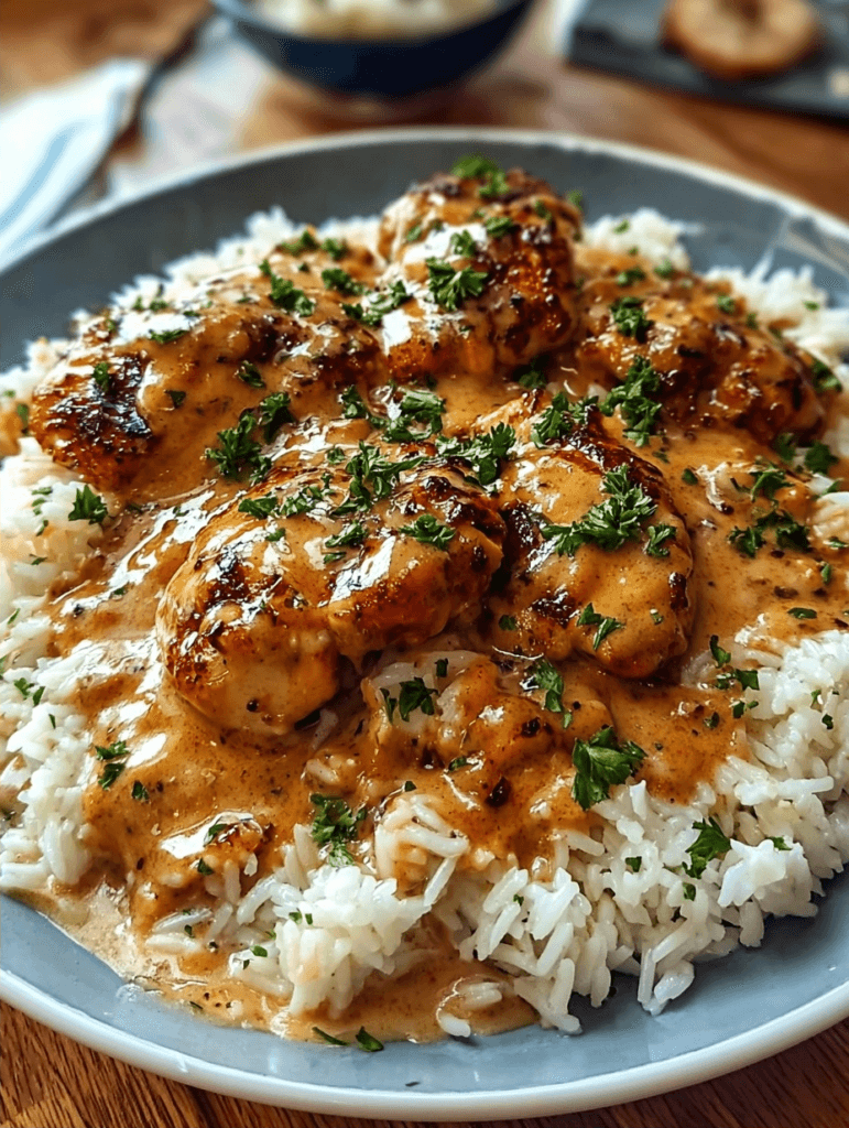 Smothered Chicken and Rice Is Comfort Food Perfected