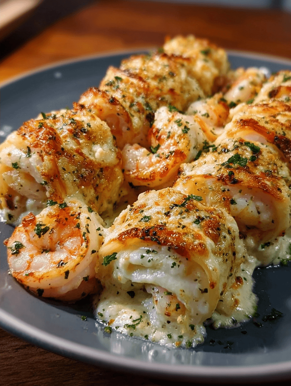 Creamy Garlic Parmesan Shrimp Roll Ups: A Flavorful Twist