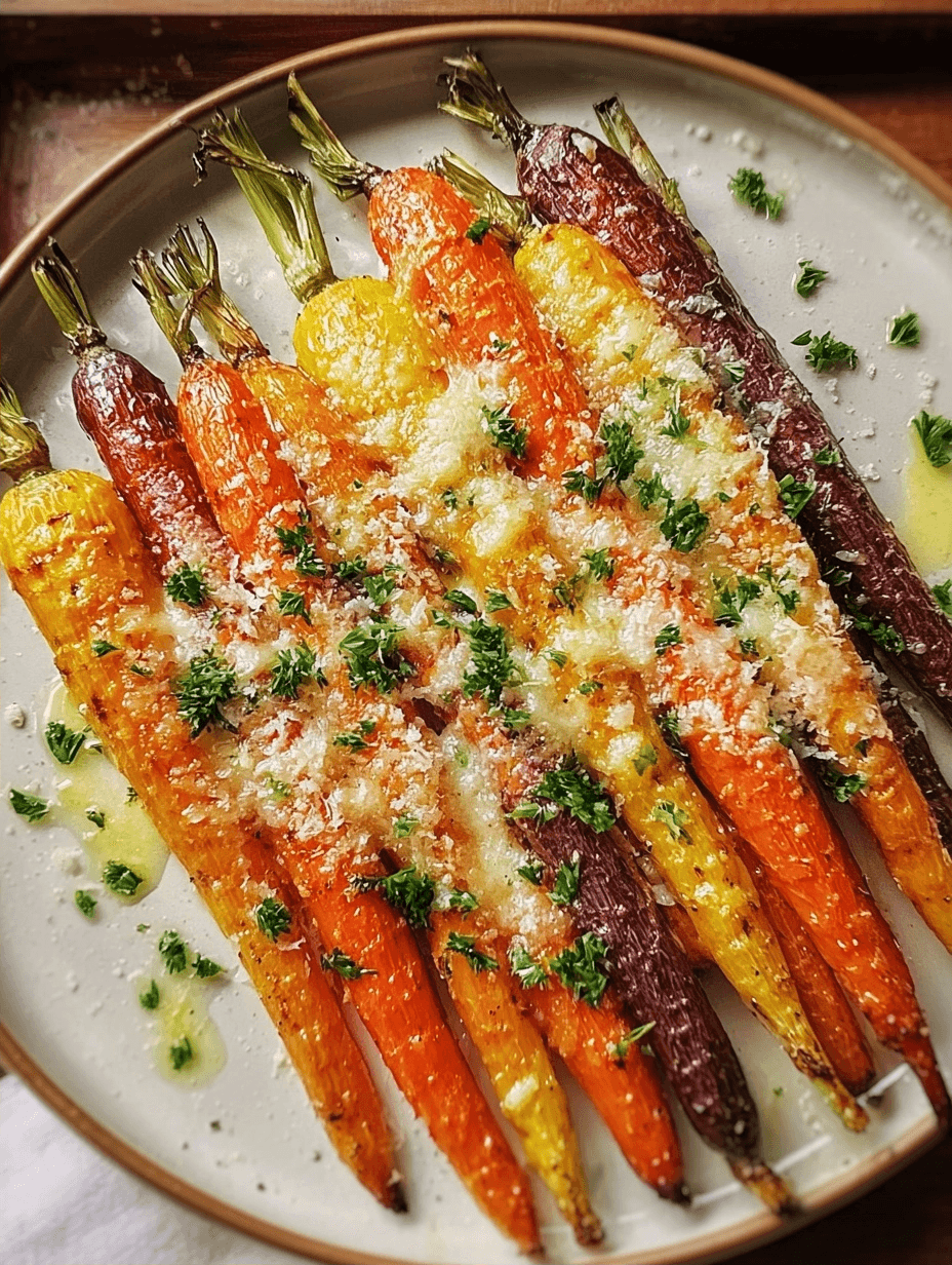 Parmesan Roasted Rainbow Carrots 2 Parmesan Roasted Rainbow Carrots