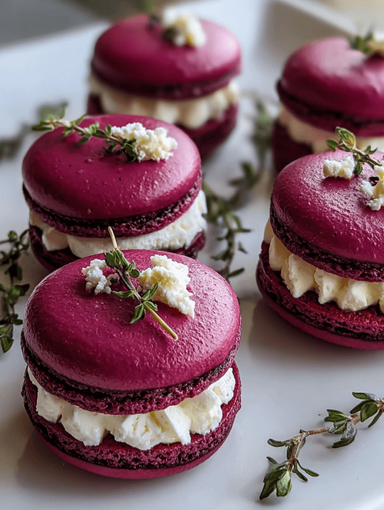 Beet Macarons with Goat Cheese: A Vibrant Twist on a Classic