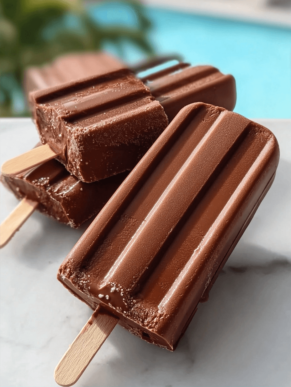 Fudge Popsicles: Creamy Homemade Dessert Recipe 2 Fudge Popsicles: Creamy Homemade Dessert Recipe