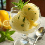 Lemon Basil Sorbet Recipe for Summer Freshness