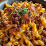 Loaded Bacon Cheeseburger Pasta: A Family Favorite 3 Loaded Bacon Cheeseburger Pasta: A Family Favorite