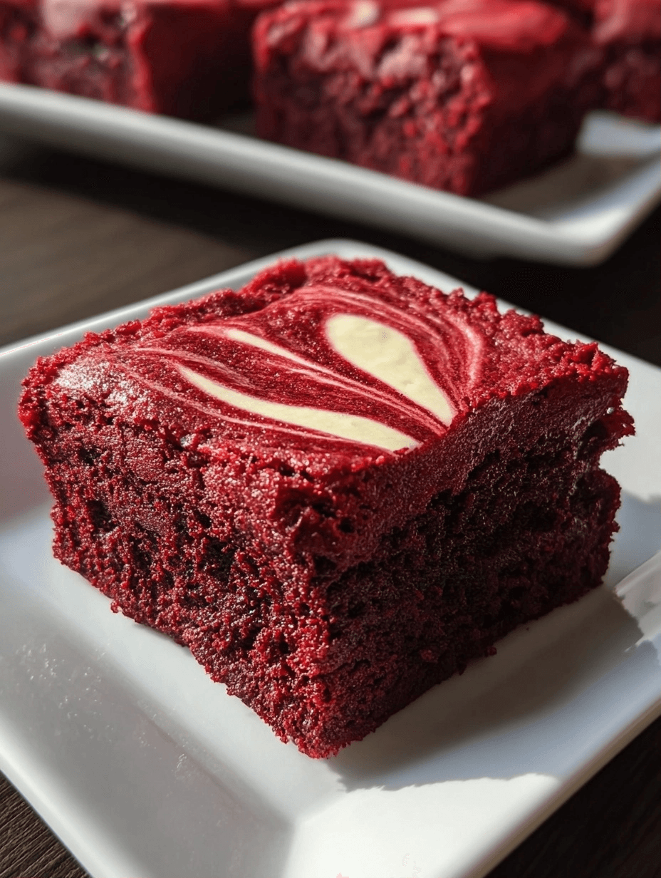 Fudgy Red Velvet Brownies for Quick Homemade Desserts 2 Fudgy Red Velvet Brownies for Quick Homemade Desserts