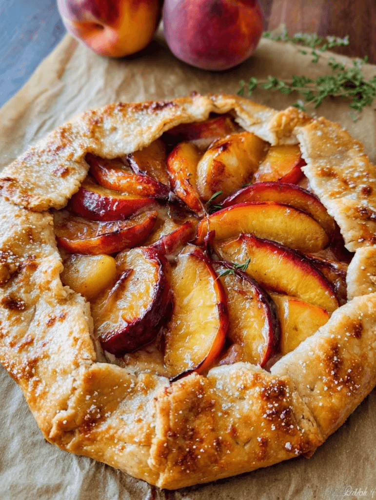 Peach Galette with Flaky Butter Crust