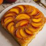 Perfect Peach Upside Down Cake with Box Mix