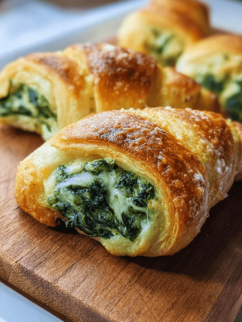 Savory Spinach and Cheese Stuffed Crescent Rolls Recipe