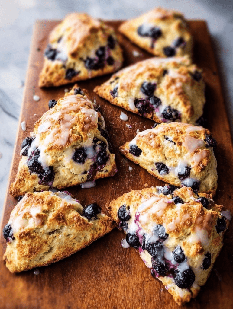 Blueberry Scones with a Flaky, Buttery Crust