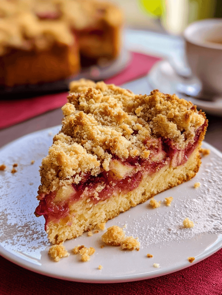 Rhubarb Crumble Cake: A Sweet Twist on Seasonal Baking