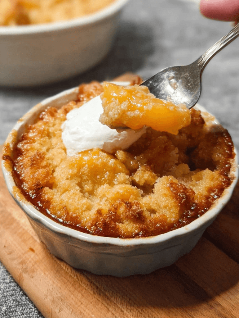 Easy Peach Cobbler Recipe with 4 Simple Ingredients