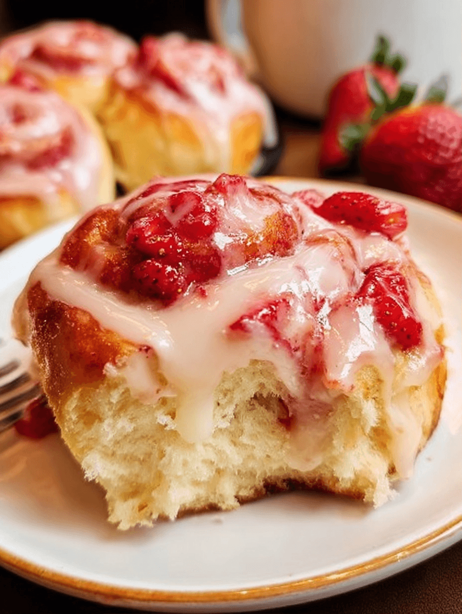 Strawberry Sweet Rolls Recipe for a Gooey Treat