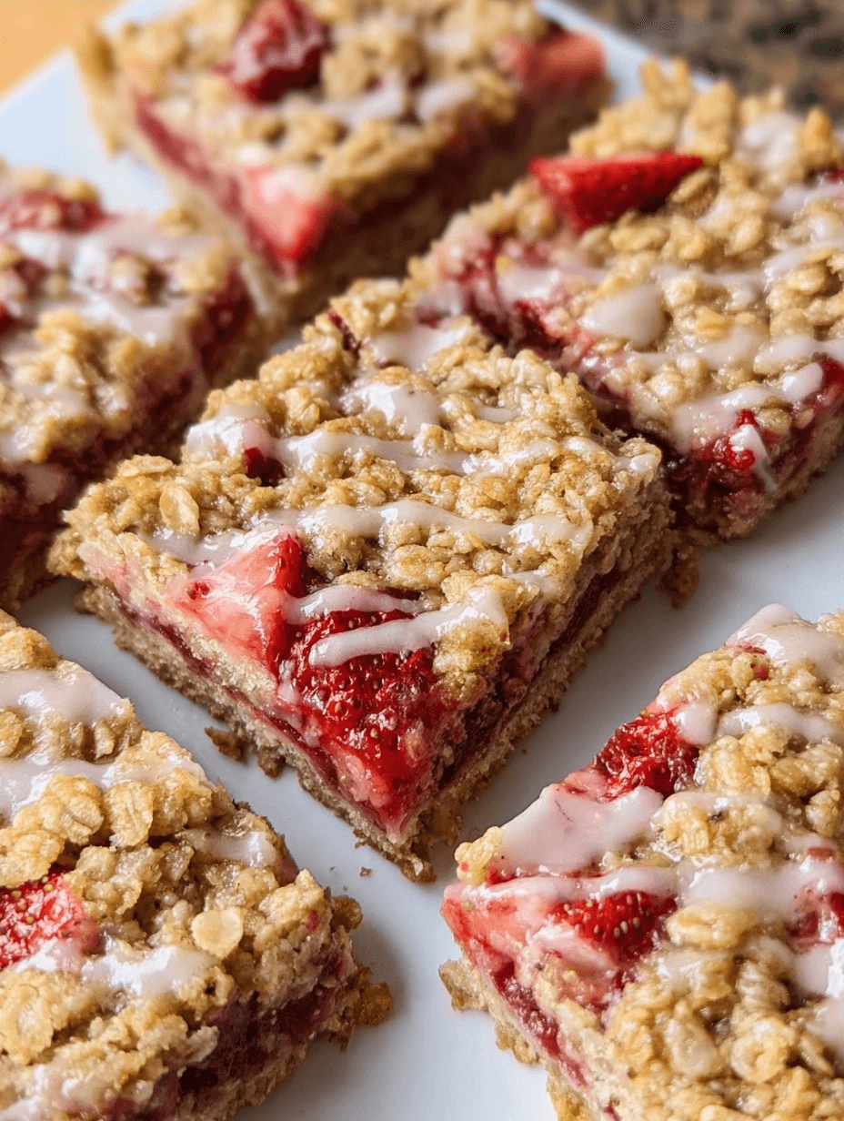 Strawberry Oatmeal Bars for a Sweet Treat