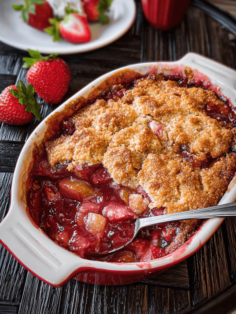 Strawberry Rhubarb Cobbler Recipe: A Timeless Tart-Sweet Dessert