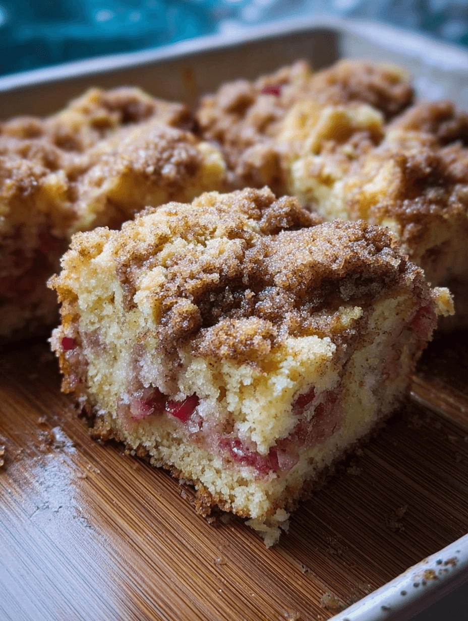 Rhubarb Coffee Cake Recipe for a Sweet Treat