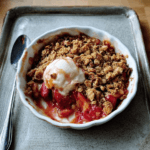 Rhubarb Breakfast Crisp: A Healthy, Baked Treat