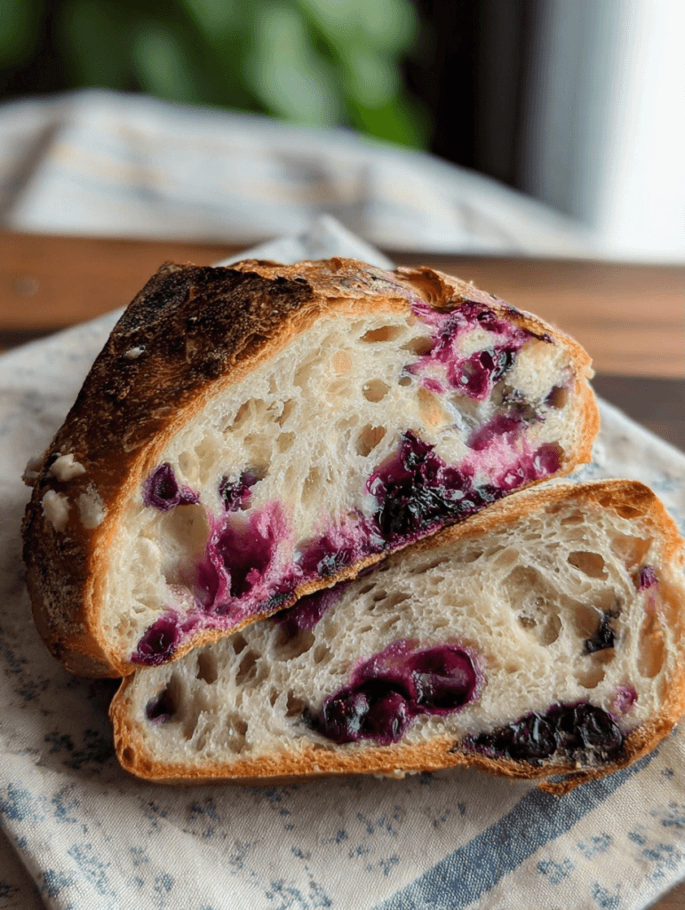 Blueberry Lemon Sourdough Bread