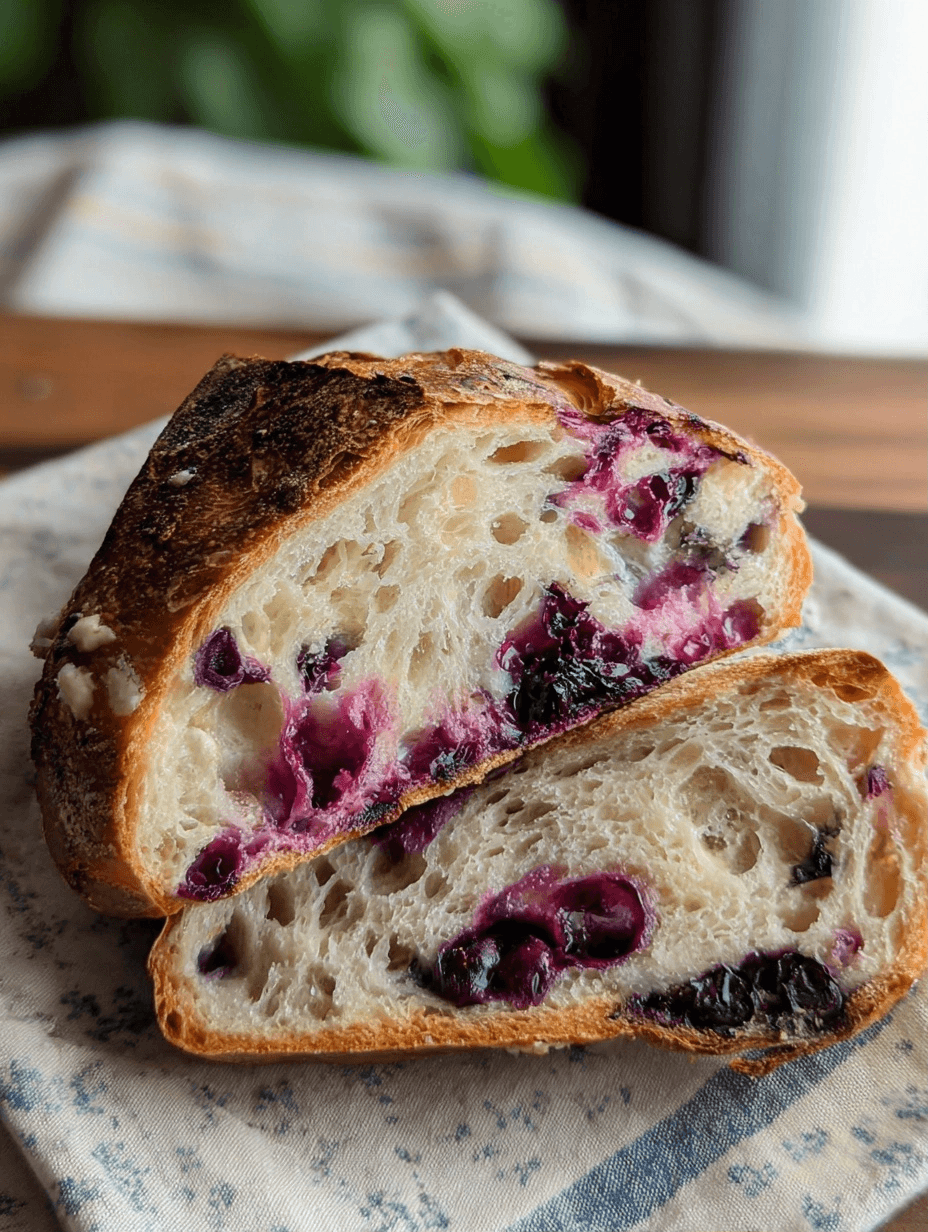 Blueberry Lemon Sourdough Bread
