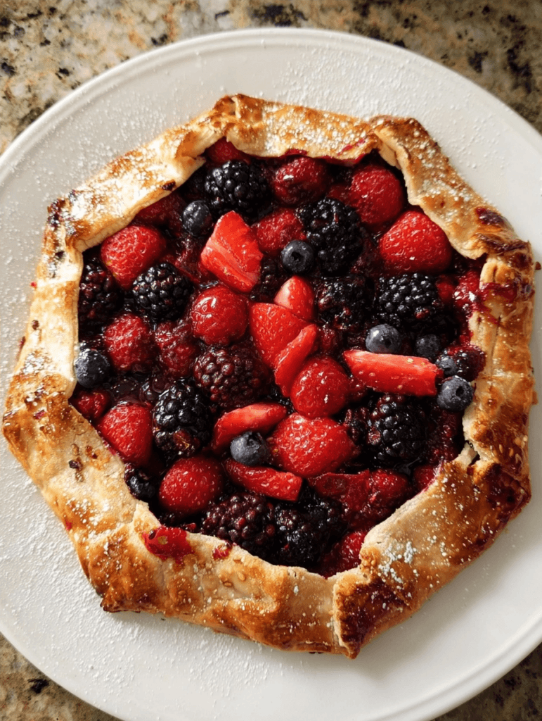 Mixed Berry Galette Recipe: A Flaky Sweet Treat