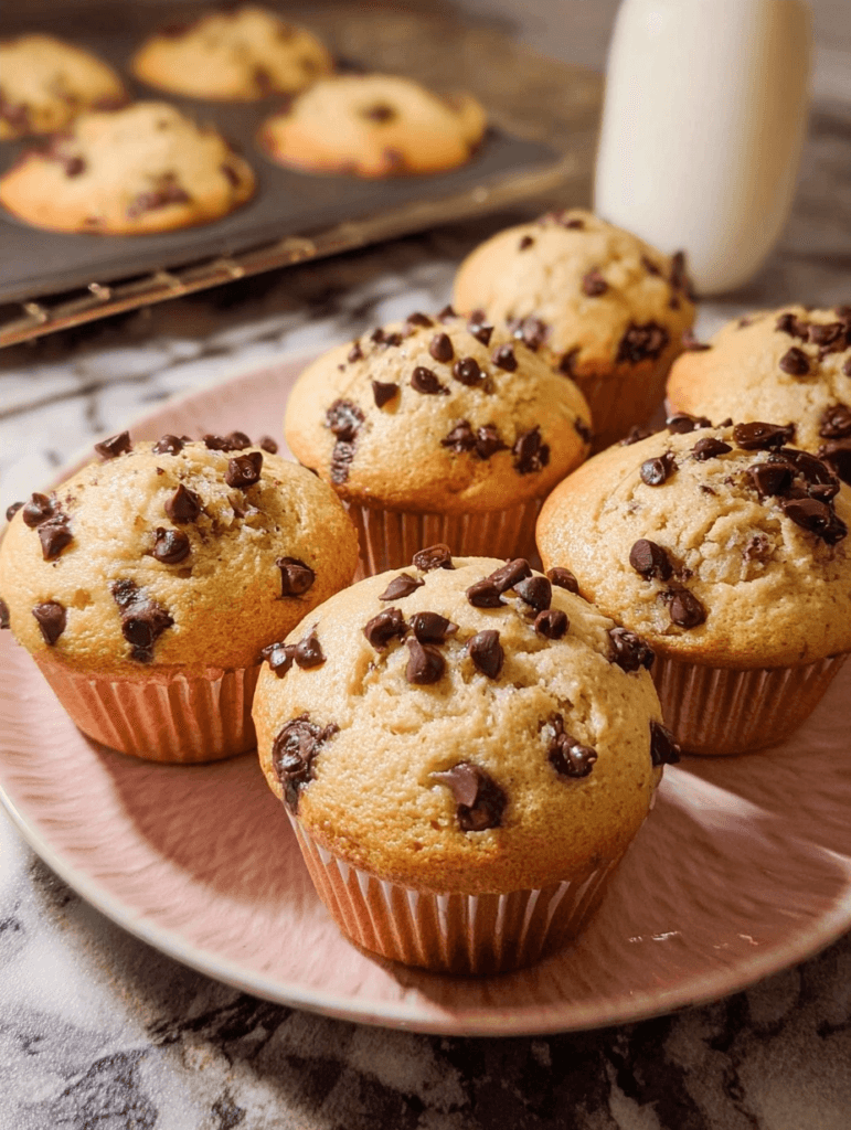 Decadent Chocolate Chip Muffins with Perfect Texture