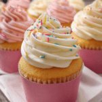 Fluffy Vanilla Cupcakes with Buttercream Frosting 3 Fluffy Vanilla Cupcakes with Buttercream Frosting