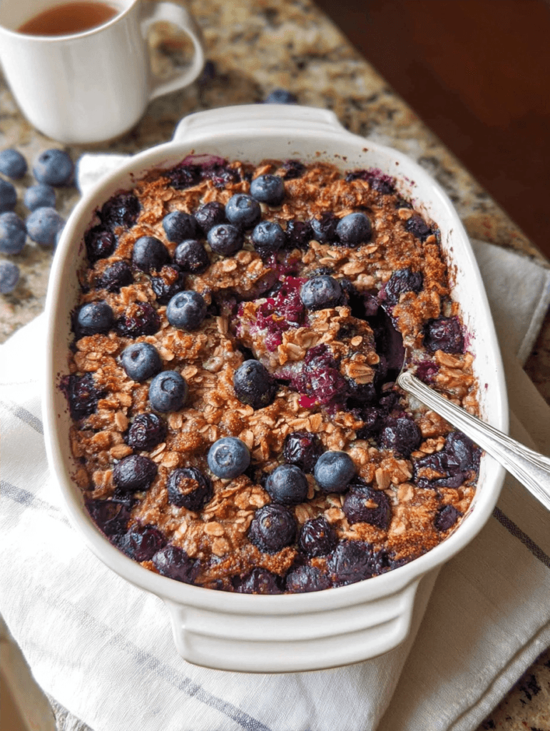 Blueberry Oatmeal Bake Recipe for Busy Mornings