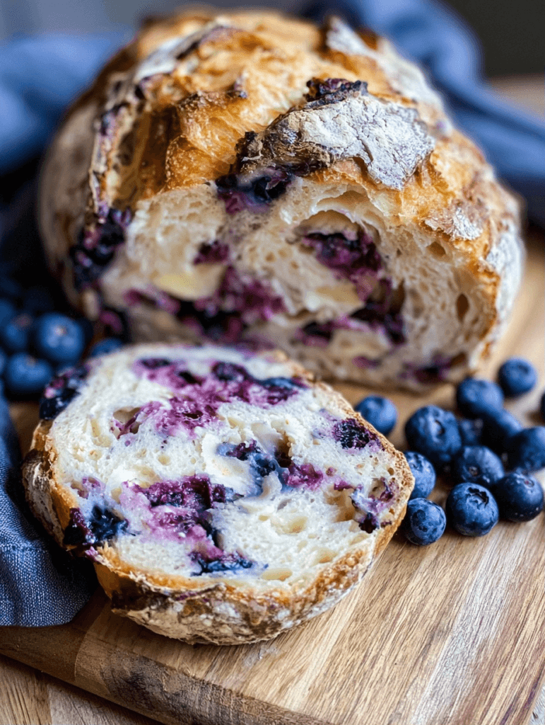 Blueberry Cream Cheese Sourdough Bread: A Unique Twist on a Classic
