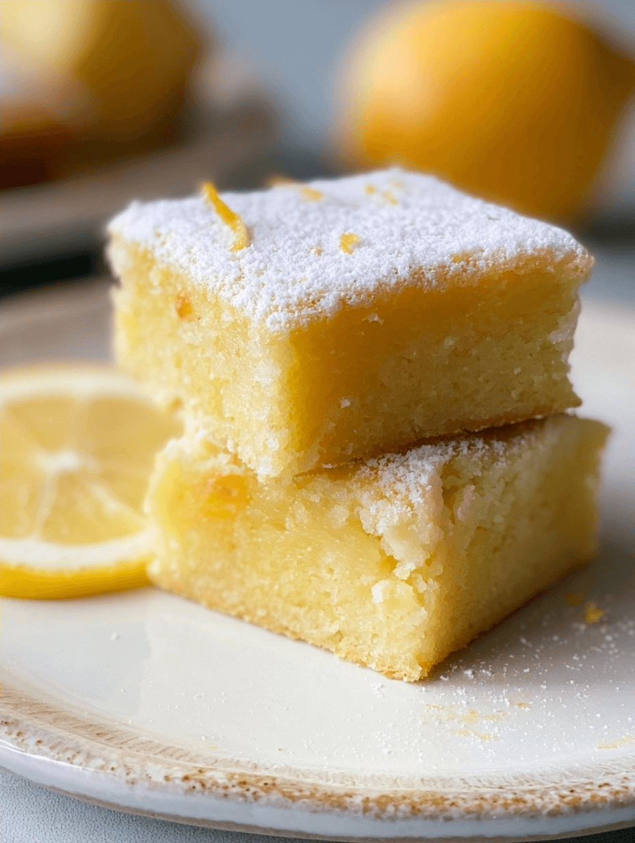 Lemon Blondies for a Fresh & Light Sweet Treat 2 Lemon Blondies for a Fresh & Light Sweet Treat