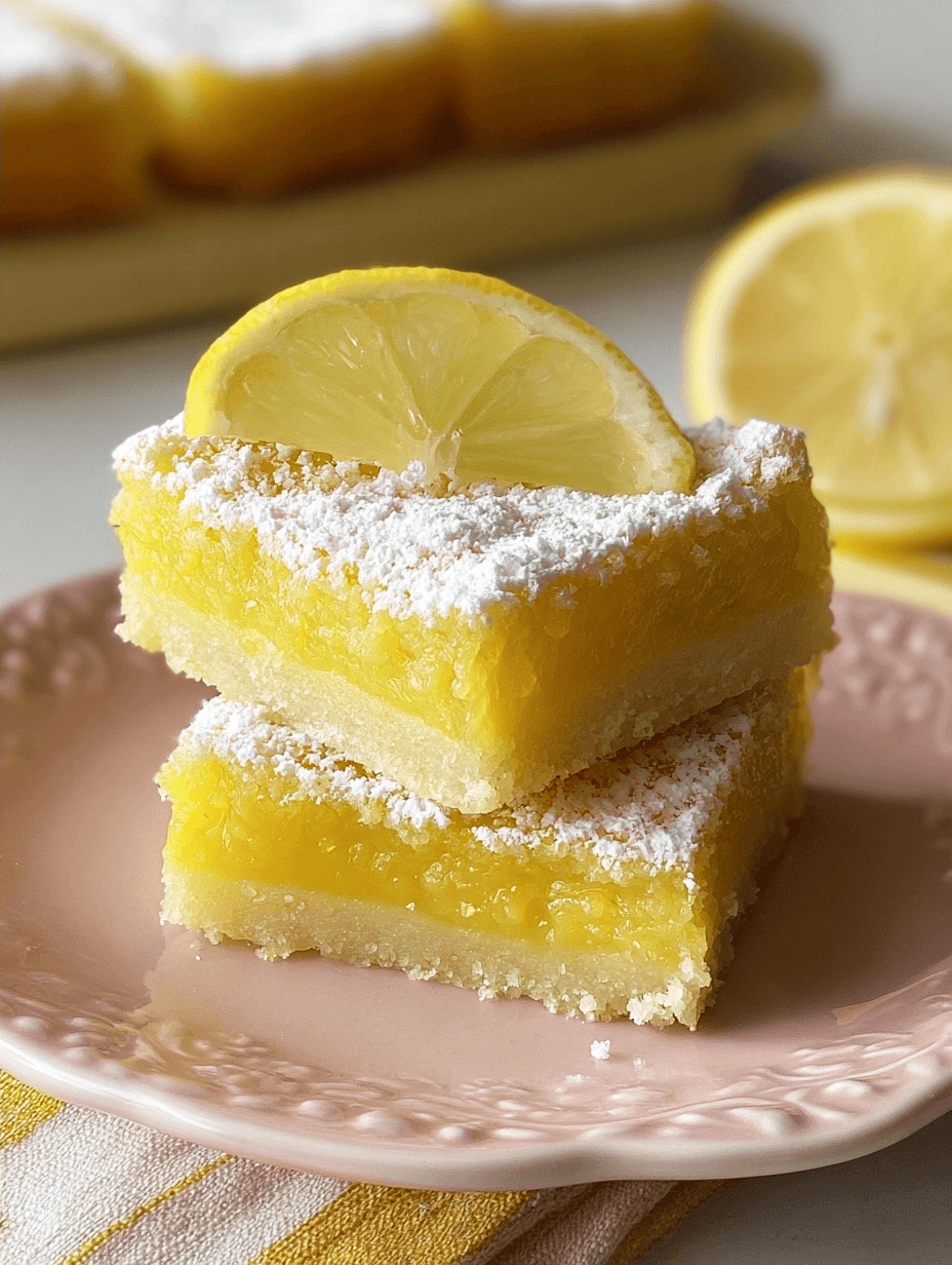 Classic Lemon Bars Recipe with Flaky Butter Crust 2 Classic Lemon Bars Recipe with Flaky Butter Crust