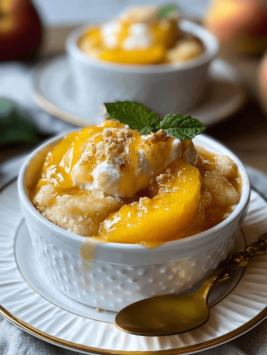 Peach Desserts: The Easiest Cobbler Recipe