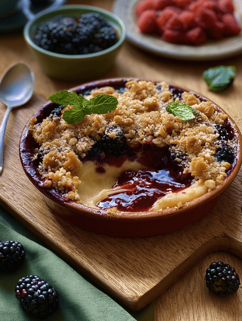 Blackberry Desserts: An Autumnal Apple Crumble Delight