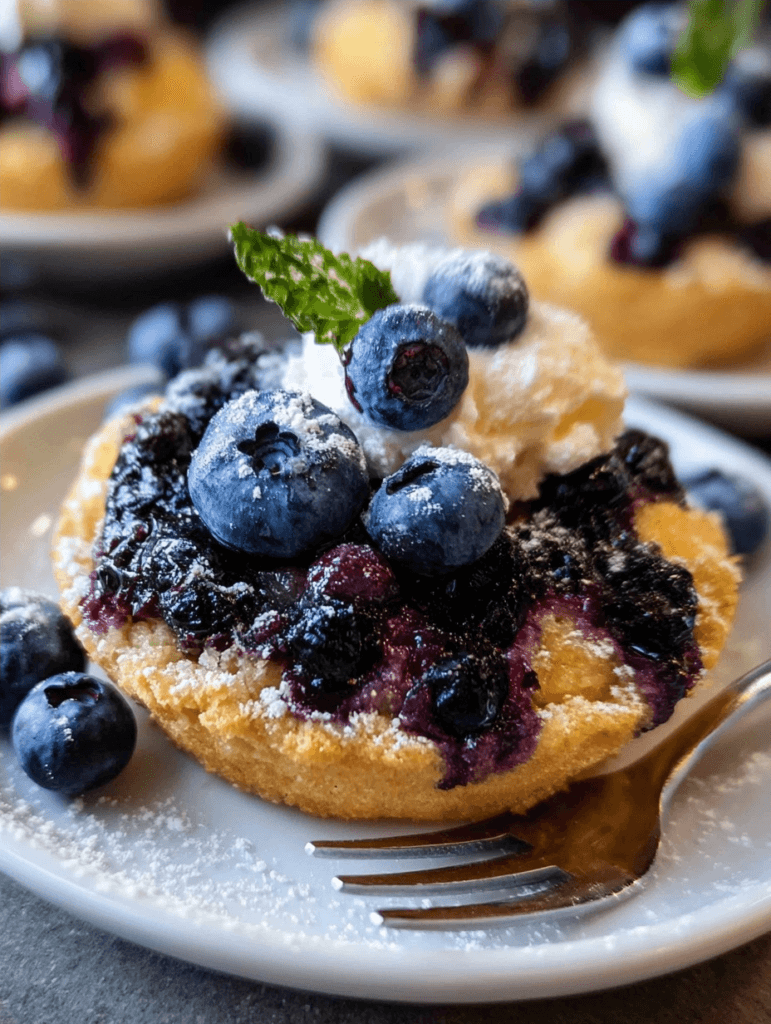 Blueberry Desserts: Easy Melted Butter Cobbler