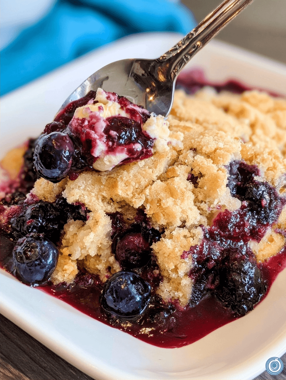 Blueberry Dump Cake: Easiest Dessert Ever