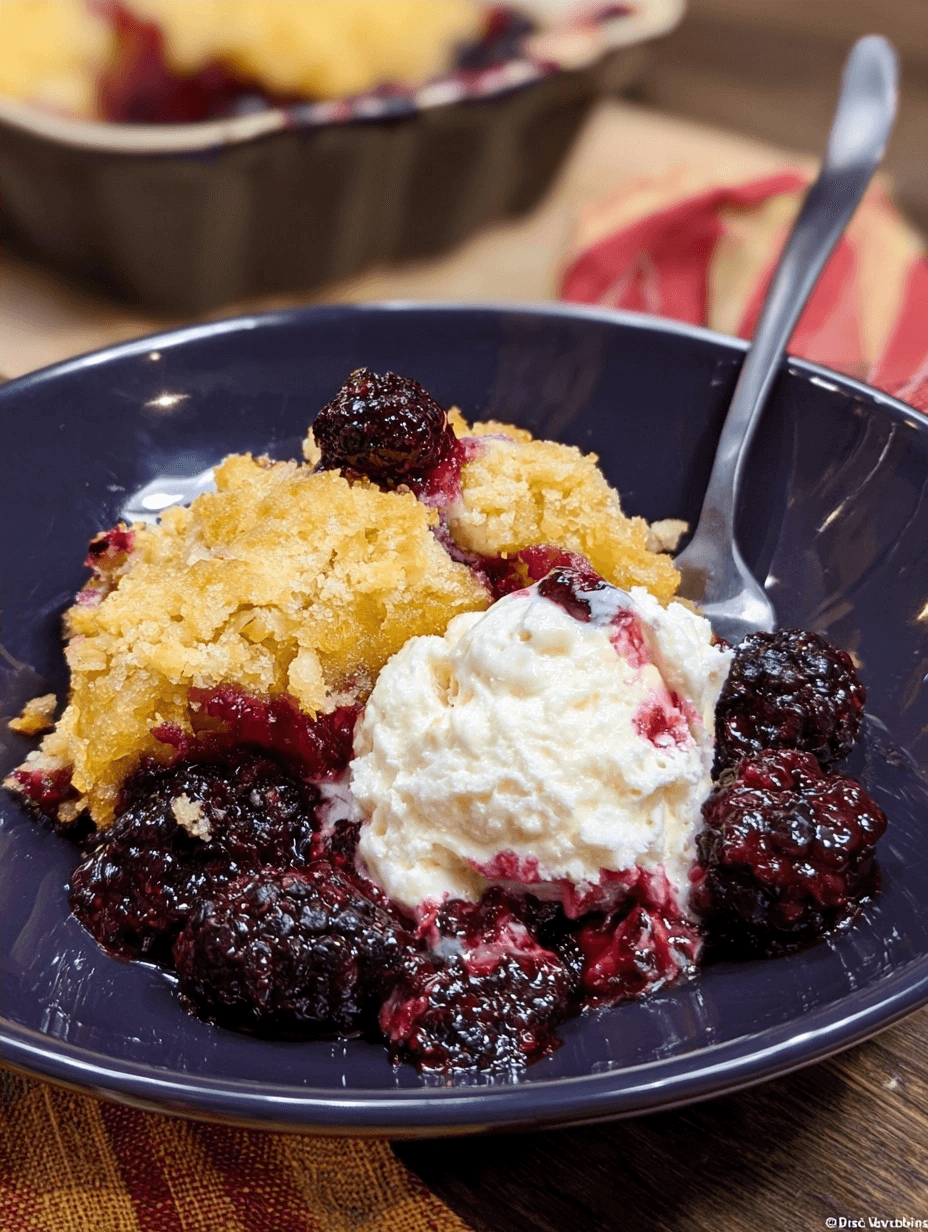 Blackberry Dump Cake: Easy & Delicious Dessert