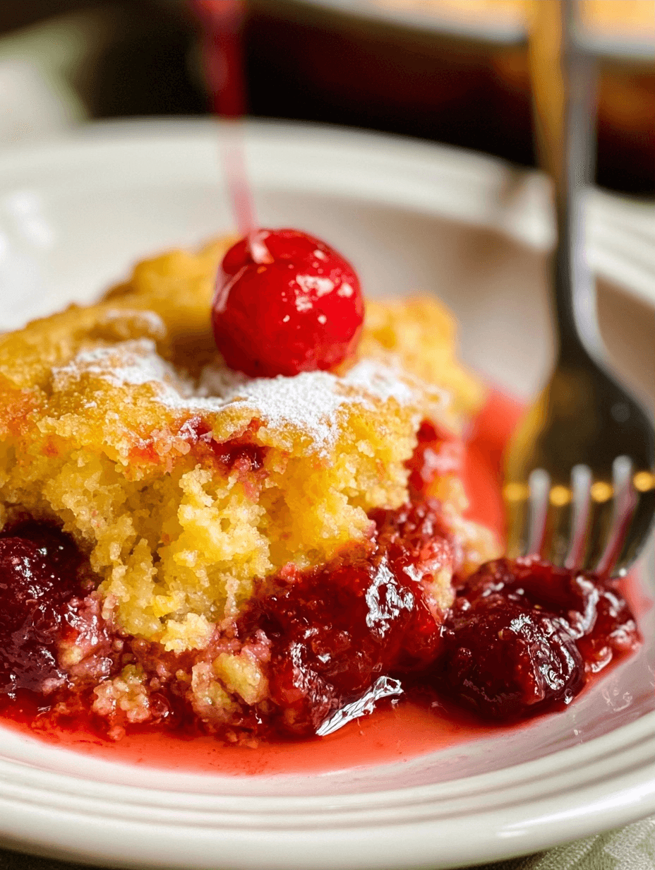 Cherry Dump Cake Recipe: Easy & Delicious