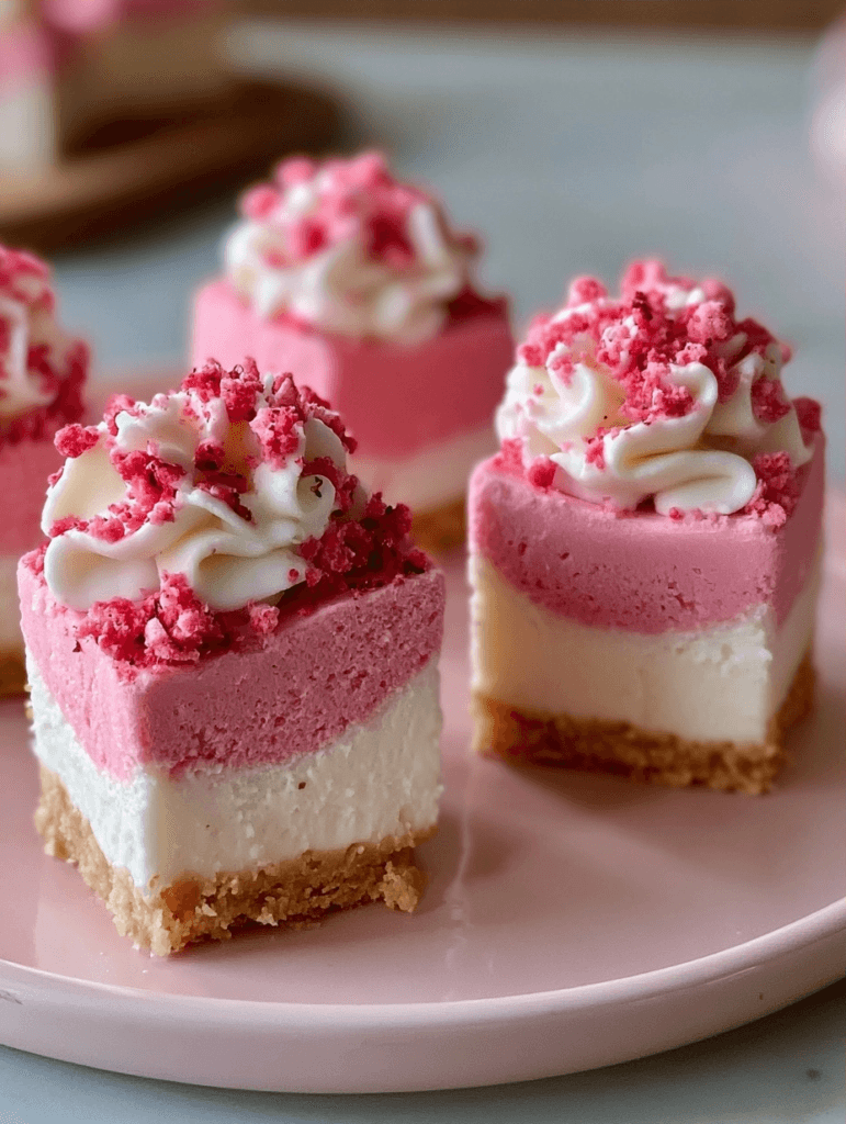 Pink Velvet Cheesecake Bites Recipe