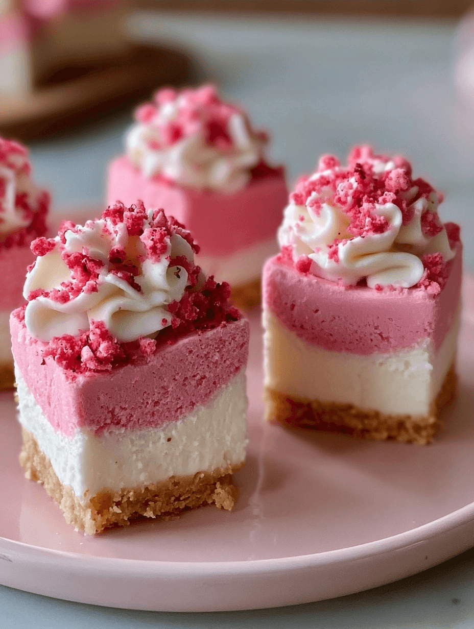 Pink Velvet Cheesecake Bites Recipe